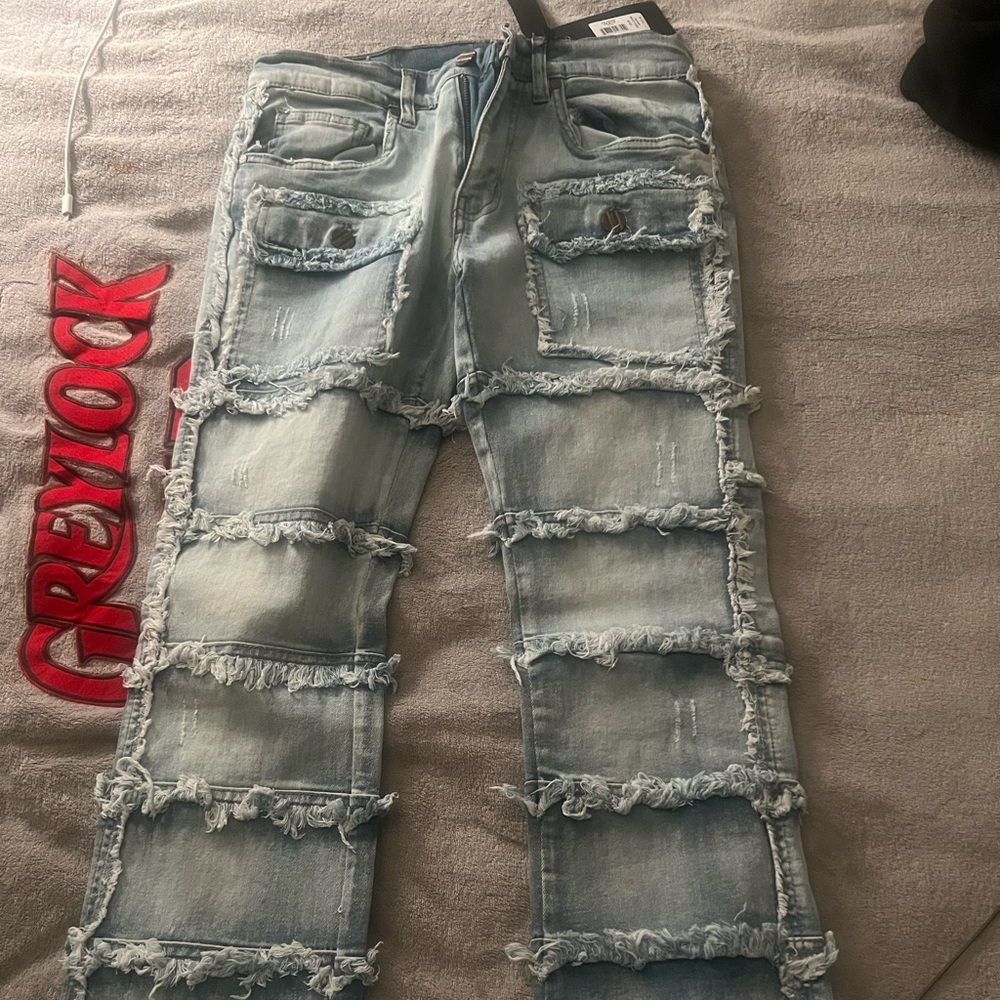 FWRD DENIM- Distressed Blue Jeans -Size 30 -NWT